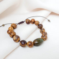 •	bracelet éthique et durable en graines d’açaï