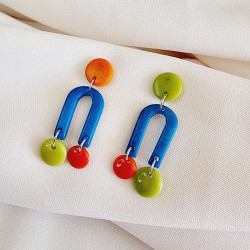 Boucles d'oreilles Soledad en ivoire végétal