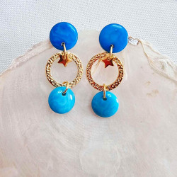 Boucles d'oreilles Soledad en ivoire végétal